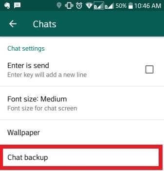 chat backup