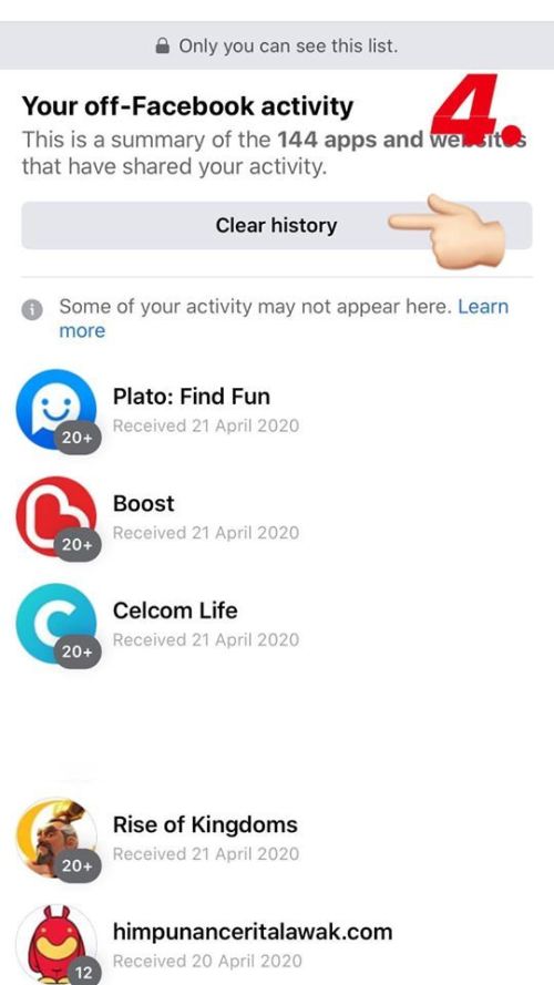 clear history