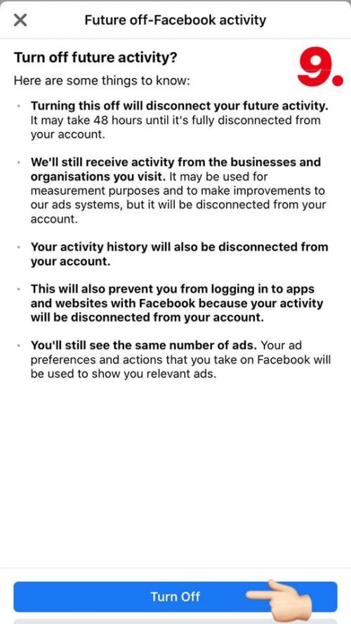 turn off