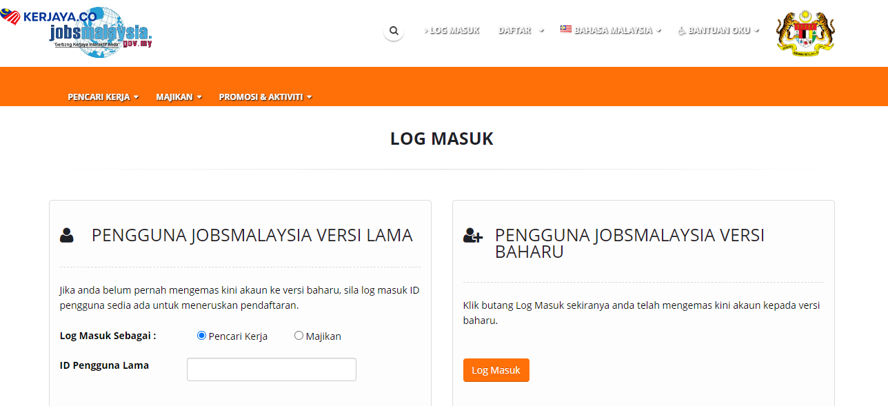 Cara Login Portal JobsMalaysia 2.0 Untuk Pencari Kerja