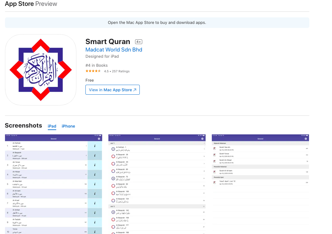 Aplikasi Smart Quran & mySolat 100% Buatan Malaysia Ternyata Lebih Selamat Untuk Kegunaan Umat Islam