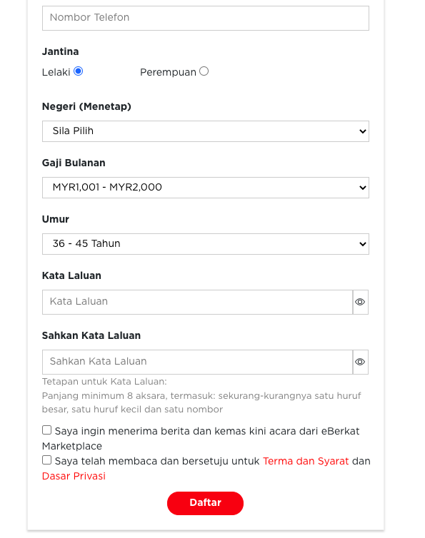 eBerkat Marketplace: Pembiayaan Kewangan Digital Untuk B40 & PKS