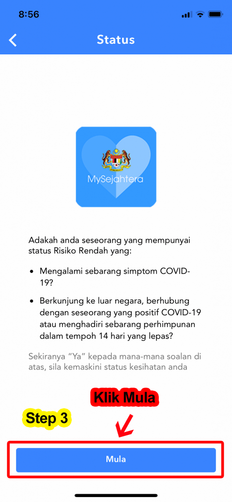 Bagaimana Kemaskini Status Zon Covid-19 Dengan MySejahtera? Ini Caranya