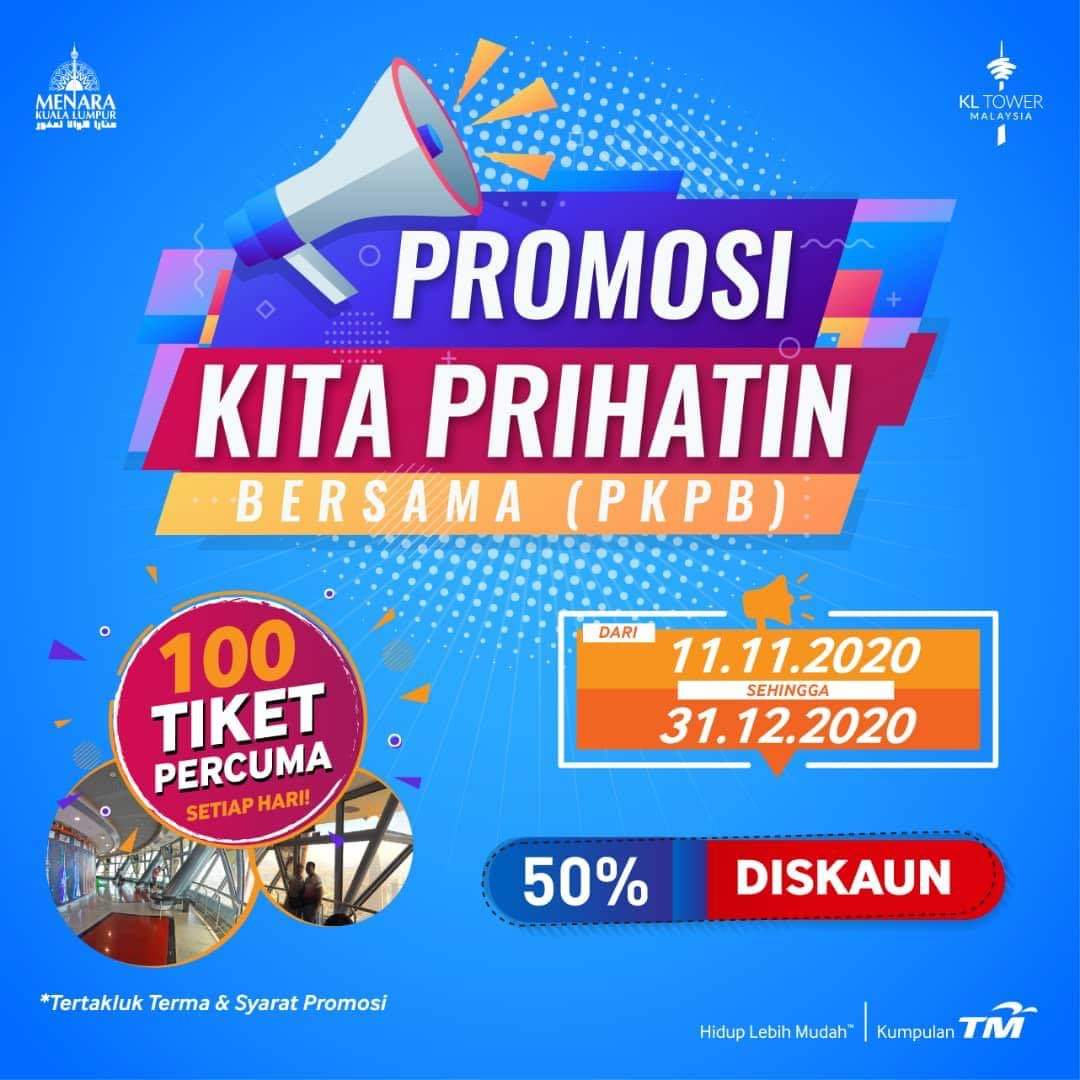 Promosi Tiket Percuma KL Tower Hingga 31 Disember 2020