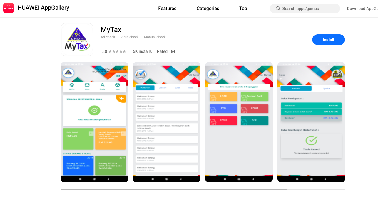 MyTax LHDN: Akses Sistem & Perkhidmatan Secara Online