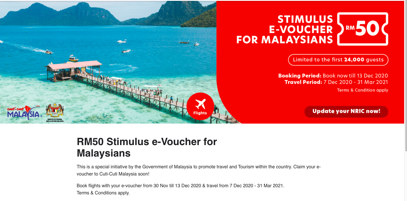 Tiket AirAsia Penerbangan Domestik RM12 Sehala Bermula 7 Disember