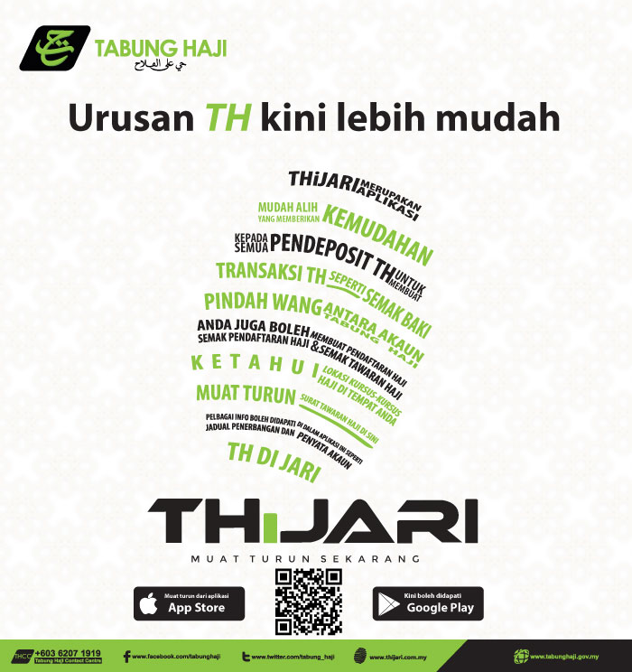 Rayuan Haji Online Melalui THijARI Cepat & Mudah. Tak Perlu Download Borang