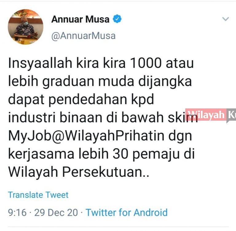 Skim MyJob@WilayahPrihatin Sediakan 1,000 Jawatan & Gaji Minima RM2,000 Kepada Penganggur Juga Belia