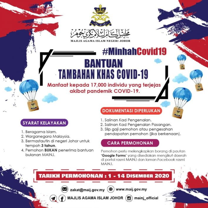 RM200 Tunai, Bantuan Khas Tambahan Minhah Covid19 Jika Terjejas Pendapatan