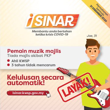 Infografik: Ramai Yang Layak Mohon iSinar. Ini Contoh Senario Sebagai Panduan