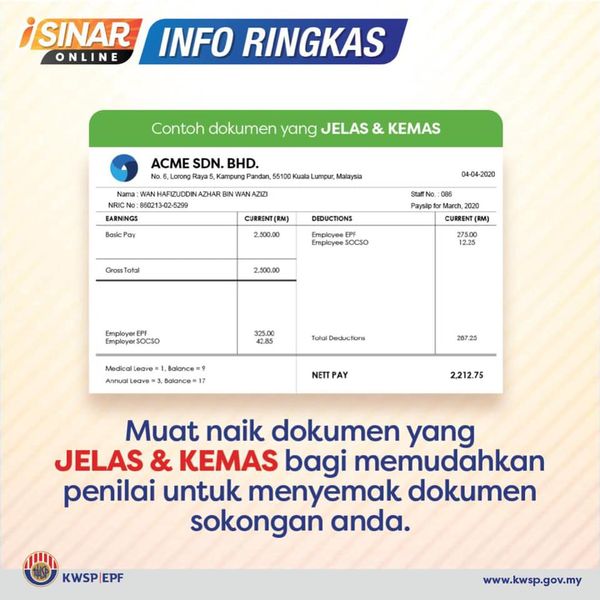 Semak Semula 3 Sebab Dokumen Sokongan Permohonan iSinar Kategori 2 Perlu Di Upload Semula