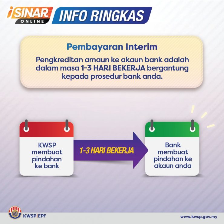Tempoh Pembayaran Interim Permohonan Baru Kategori 2 iSinar