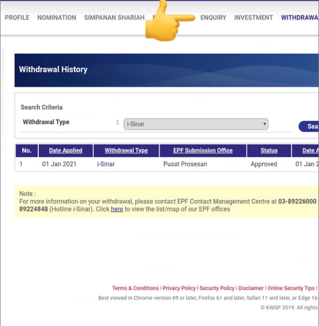 Nak Tukar Amaun Pengeluaran iSinar? Jom Reset Amaun Melalui iAkaun