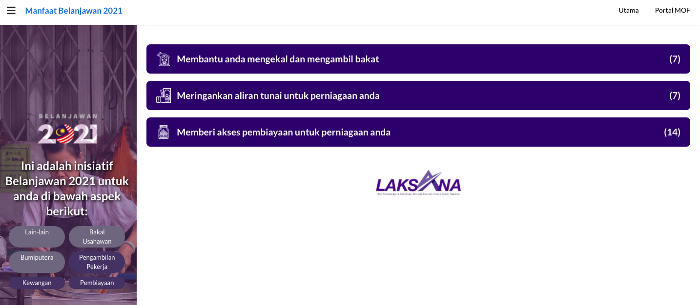 Buat Semakan Kelayakan Bantuan Kerajaan Melalui Portal Manfaat