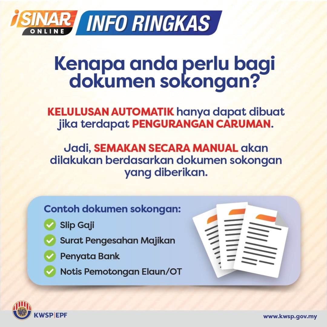 Cara Muat Naik Dokumen Sokongan iSinar Kategori 2 & Tidak Lulus Kategori 1. Online Sahaja
