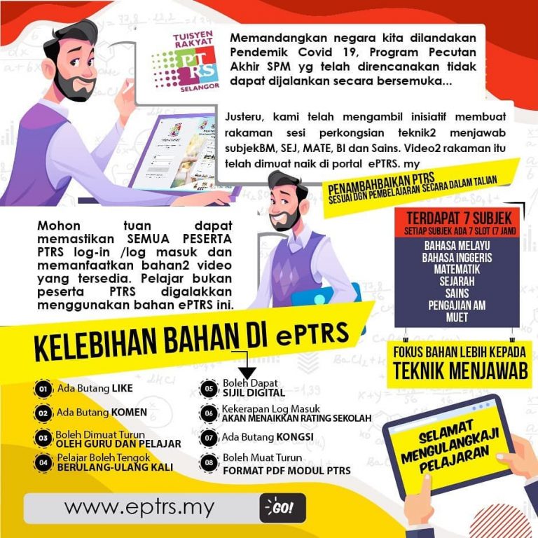 Program Tuisyen Rakyat Selangor, Ini Cara Daftar & Login ePTRS