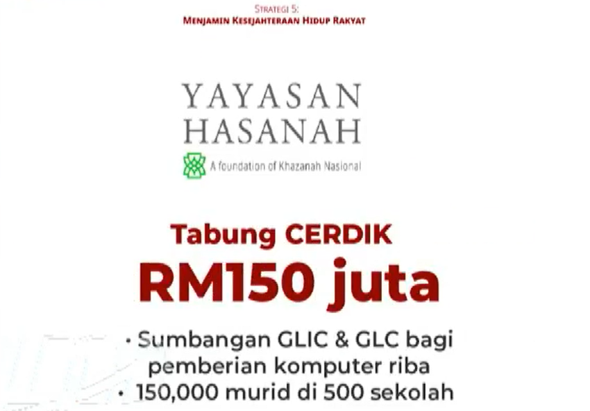 Laptop & Tablet Diberi Mulai Februari Untuk PdPR Melalui Inisiatif Cerdik Yayasan Hasanah