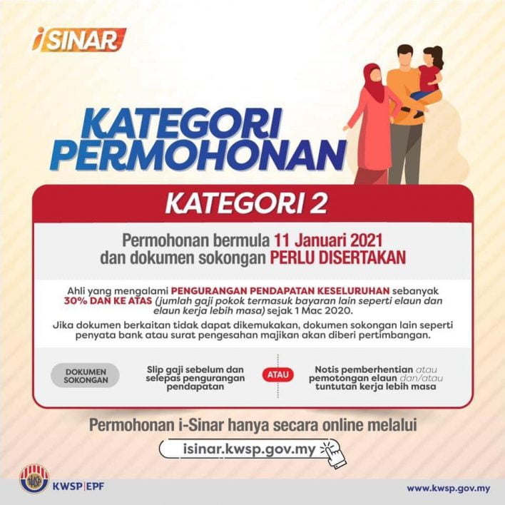 iSinar: Tak Lulus Kategori 1? Ini Cara Mohon Bagi Kategori 2 & Ikuti Langkah-Langkah Permohonan Disini