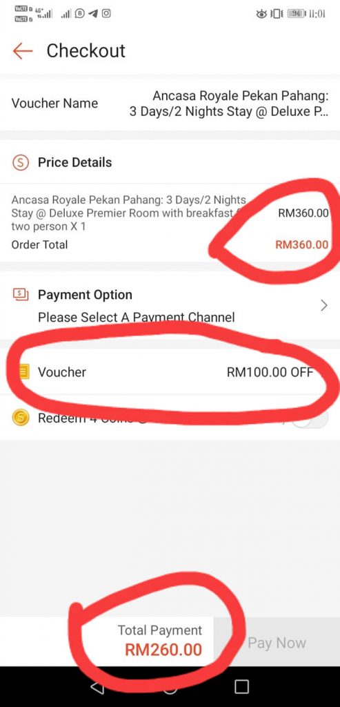 Cara Dapatkan Baucer Hotel RM100 Shopee Jom Cuti-Cuti Malaysia