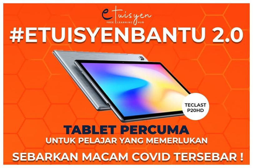 Cara Mohon Tablet Percuma ETuisyen Pelajar Golongan B40