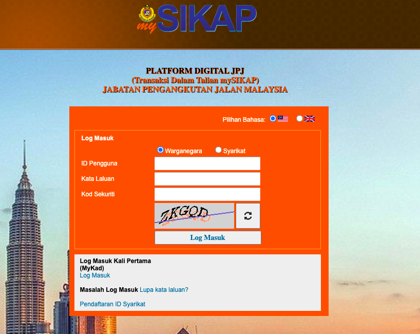 Langkah-Langkah Renew Lesen & Roadtax Sepanjang PKP, Online Melalui mySikap