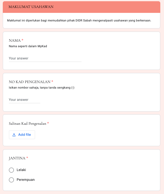 Cara Mohon RM300 Bayaran Tunai Usahawan Mikro & Kotej Sabah Covid-19 2.0