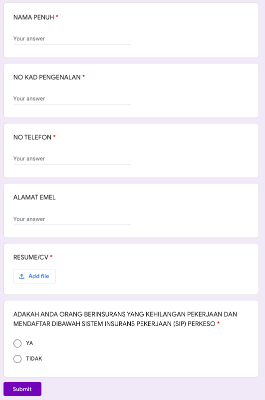 Temuduga Terbuka Sempena Hari Wanita Anjuran PERKESO. Jangan Lepaskan Peluang Ini!