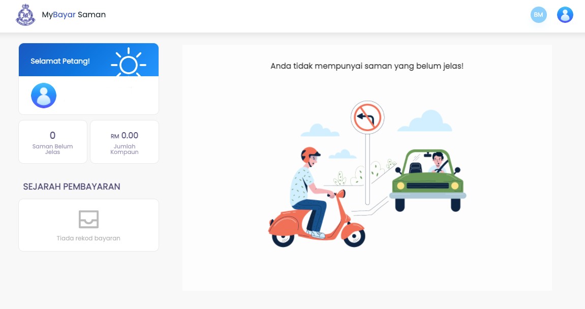 Daftar MyBayar Saman & Dapatkan Diskaun Saman Sehingga 50%. Ini Cara Daftar