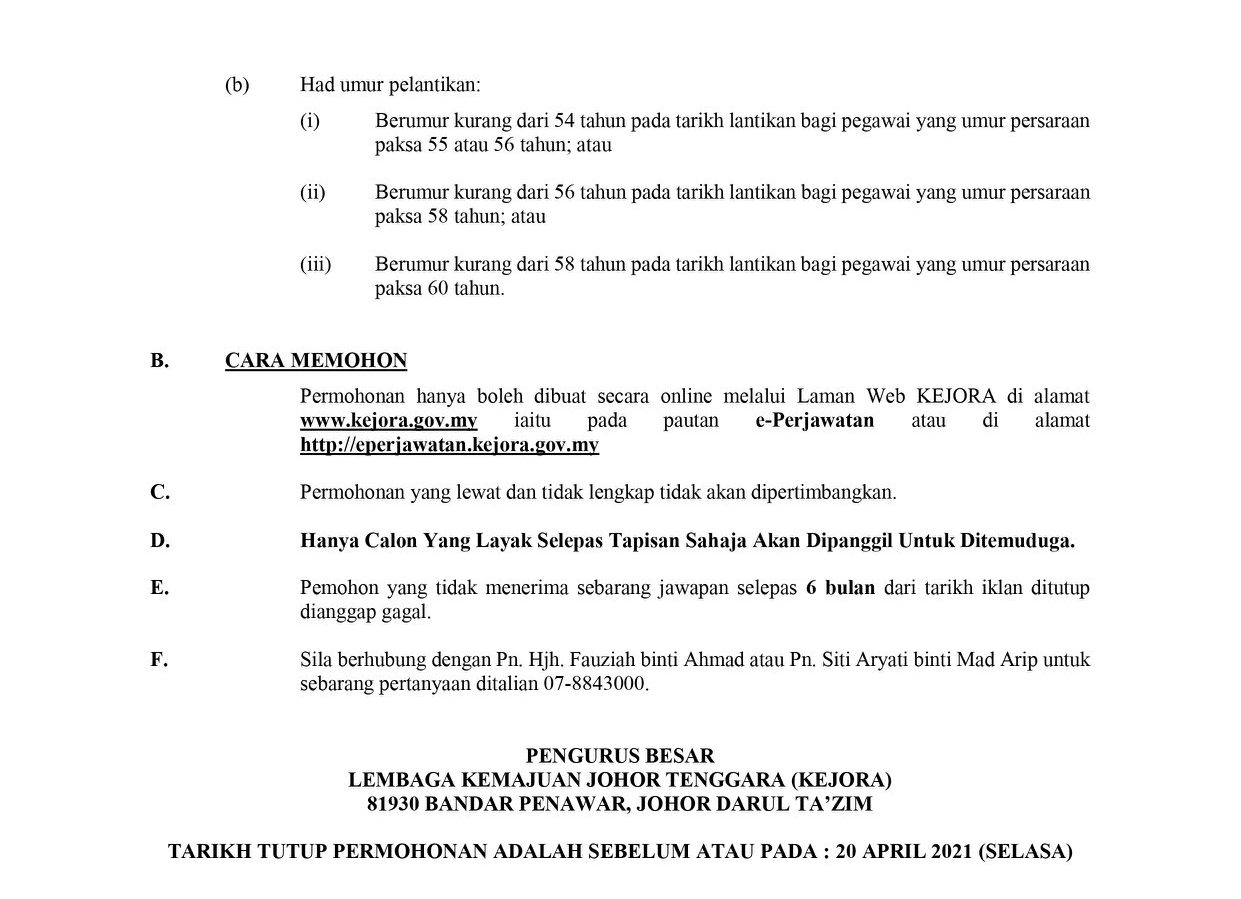 Lembaga Kemajuan Johor Tenggara (KEJORA)