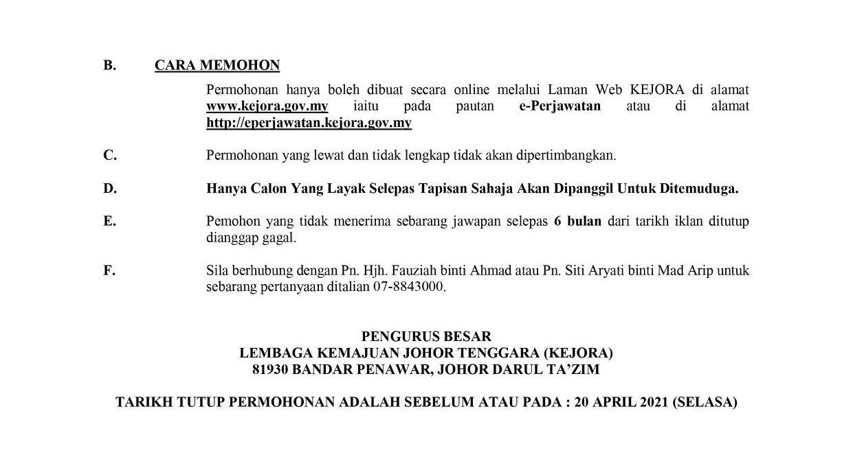 Lembaga Kemajuan Johor Tenggara (KEJORA)