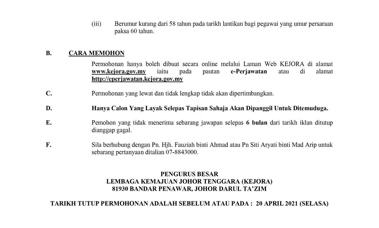 Lembaga Kemajuan Johor Tenggara (KEJORA)