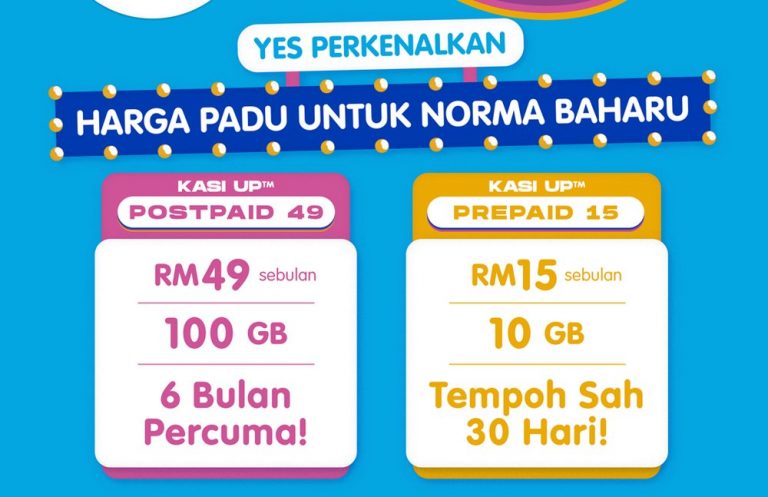 YES Kasi Up B40, Murah & Berbaloi Untuk Seisi Keluarga. Daftar & Sim Dihantar Ke Rumah Anda