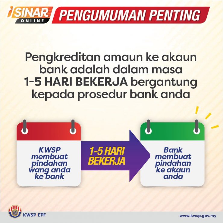 Bayaran iSinar Semua Kategori Bulan April Sedang Dibayar Ke Akaun Anda Berperingkat Sehingga 16 April 2021