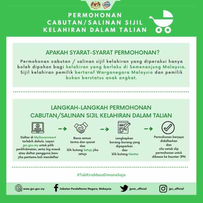 JPN EServices: Permohonan Perkhidmatan JPN Secara Online. Semak Cara Permohonan Disini