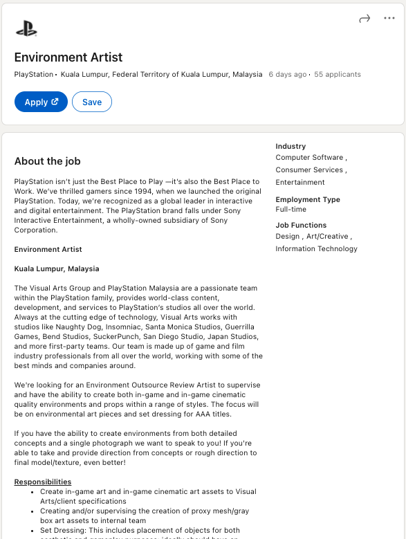 Playstation Malaysia Tawar 15 Jawatan Untuk Anda. Jom Mohon Dengan Segera!