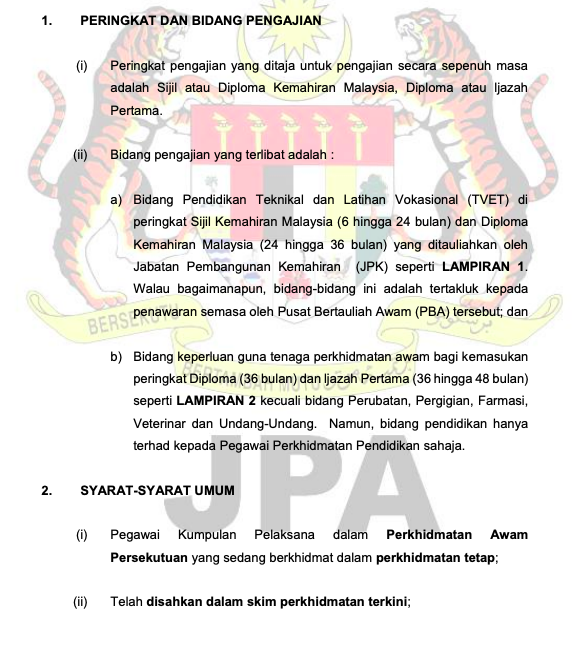 Program Penajaan Kumpulan Pelaksana Perkhidmatan Awam Persekutuan PPKP 2021. Semak Syarat Kelayakan Disini