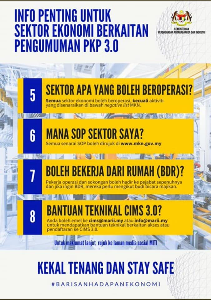 Pergerakan Rentas Daerah/Negeri Tujuan Kerja Tidak Perlu Surat PDRM, Surat MITI & Surat Majikan Sahaja