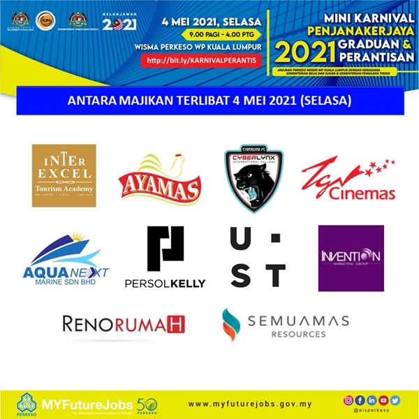 Mini Karnival PenjanaKerjaya Graduan & Perantisan 2021. Semak Tarikh Temuduga Disini 