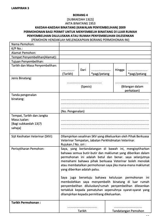 Mohon Segera Permohonan Permit Sembelihan Ternakan Sebelum Tarikh Tutup 11 Mei 2021