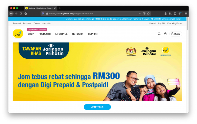 Pendaftaran Program Jaringan Prihatin B40, Ini Cara-Caranya Mengikut Syarikat Telco
