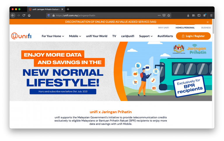 Pendaftaran Program Jaringan Prihatin B40, Ini Cara-Caranya Mengikut Syarikat Telco