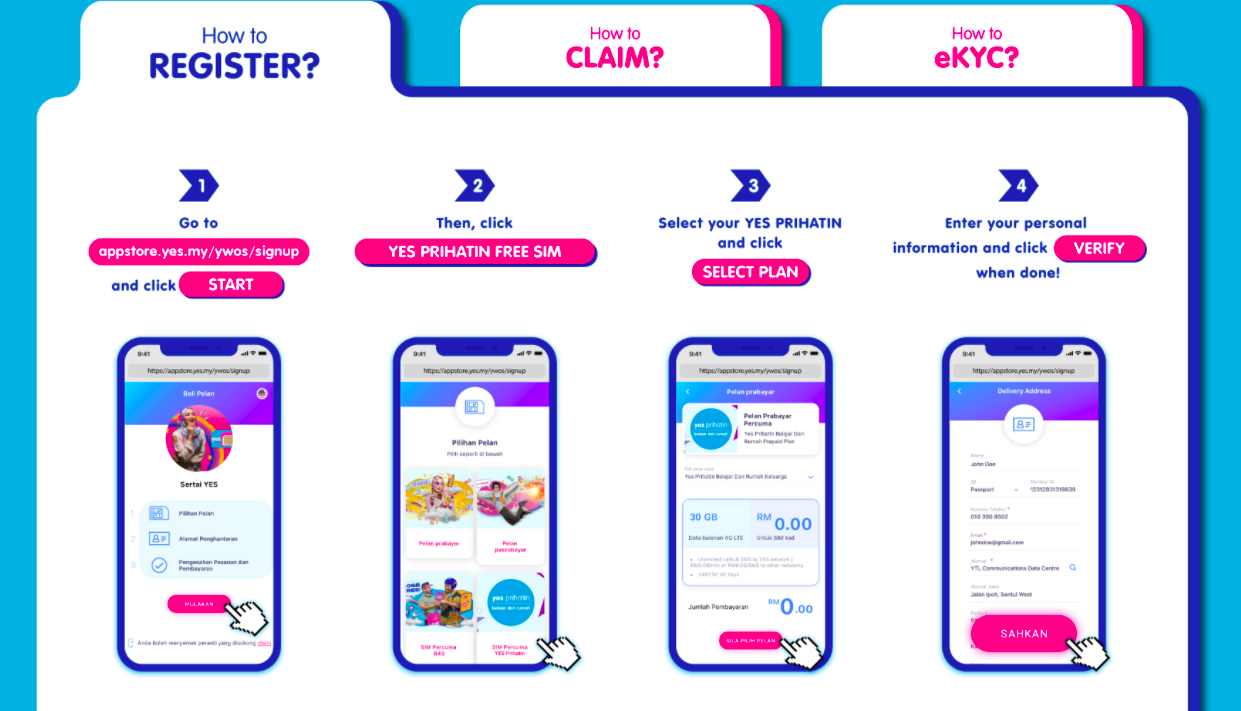 Golongan B40 Keluarga Serta Individu Layak Menerima Telefon Pintar & Data Percuma YES Prihatin