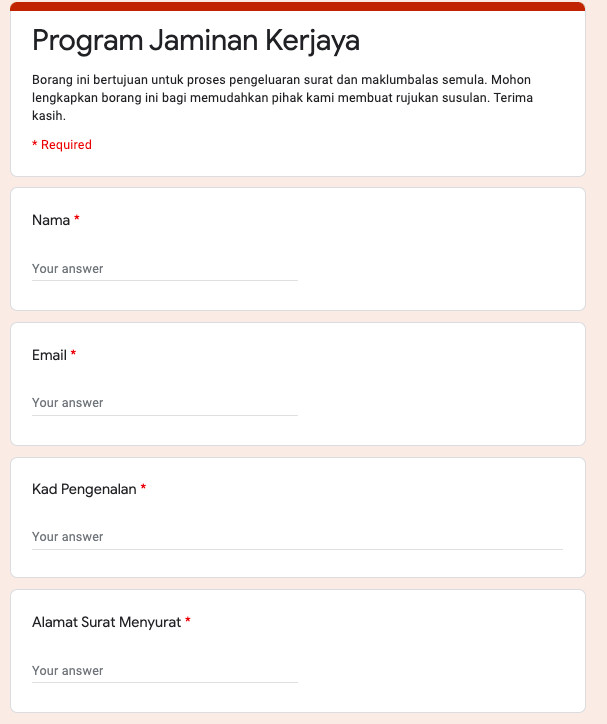 Program Kemahiran Jaminan Kerjaya Sesi Jun 2021. Daftar Disini