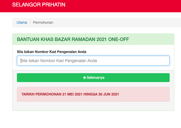 Cara Mohon Bantuan Khas RM500 Peniaga Bazar Ramadan Selangor Kawasan PKP