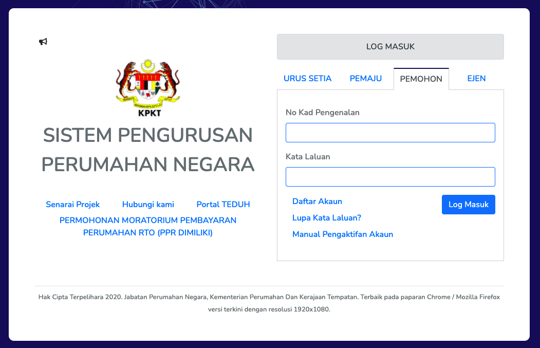 Permohonan Terbuka Program Perumahan Rakyat (PPR) Disewa Batu Arang, Labuan. Ini Syarat & Cara Mohon