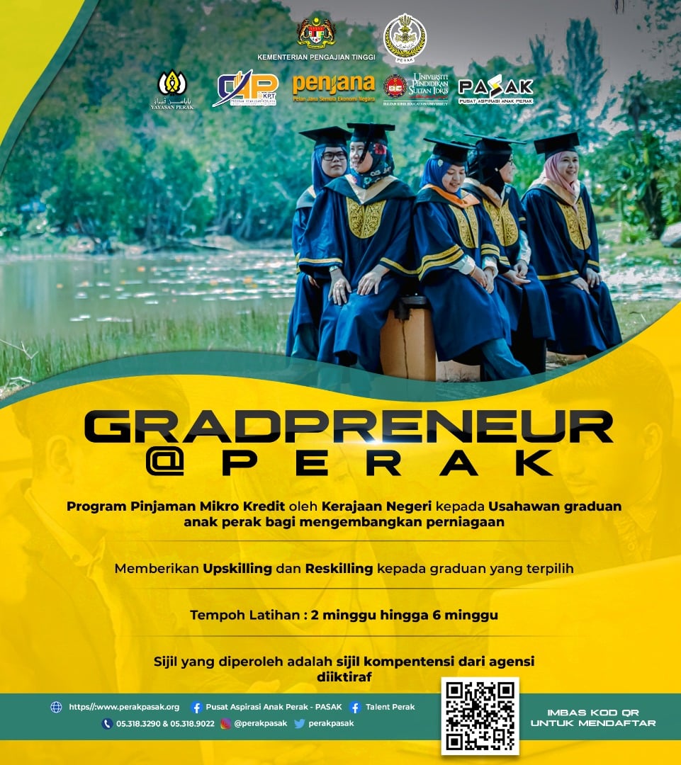 Cara Mohon Gradpreneur@Perak, Program Pinjaman Mikro Kredit Kerajaan Negeri. Jangan Lepaskan Peluang Ini!