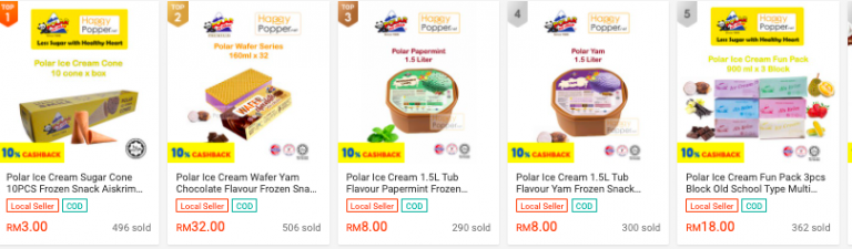 Aiskrim Pun Boleh Order Melalui Shopee. Ini Senarai 7 Kedai Aiskrim Boleh Order Dekat Shopee