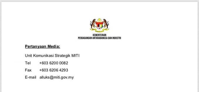 Terkini: Permohonan Beroperasi Perniagaan Sepanjang Tempoh Total Lockdown Perlu Melalui CIMS 3.0 MITI. Ini Caranya