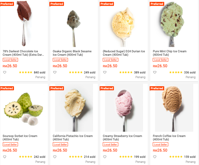 Aiskrim Pun Boleh Order Melalui Shopee. Ini Senarai 7 Kedai Aiskrim Boleh Order Dekat Shopee