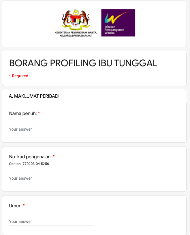 RM300 Bantuan Ibu Tunggal Kementerian Pembangunan Wanita,Keluarga Dan Masyarakat. Daftar Sekarang